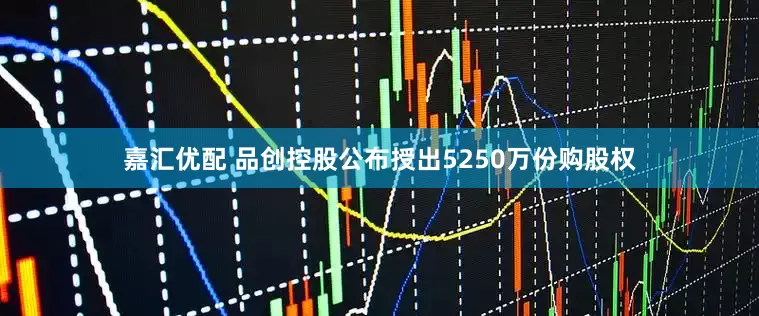 嘉汇优配 品创控股公布授出5250万份购股权