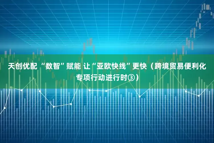 天创优配 “数智”赋能 让“亚欧快线”更快（跨境贸易便利化专项行动进行时③）